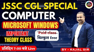 COMPUTERFORJSSCCGL  MICROSOFT WINDOWS  THEORY CLASS  FOR JSSC CGL  BY KAJAL SIR [upl. by Nnaasil]