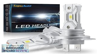 2 X NonFan H7 12V Car LED Headlight Bulb 6000K White Light Review [upl. by Tihw]