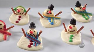 Muñecos de nieve derretidos  Recetas Navideñas  Food Network Latinoamérica [upl. by Egidio]