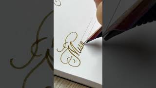 Mismatch  handwriting with fountain pen cursive art lettering calligaraphy satisfying [upl. by Maro]