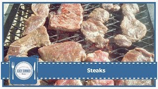 Simple Dishes To Cook For Dinner  Steaks [upl. by Yragerg]