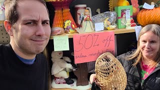 I hate when Antique Booths do this Thrifting in Illinois [upl. by Clevie842]