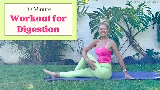 10 Minute Exercise for Good Digestion  helps constipation gas and bloating [upl. by Adlihtam]