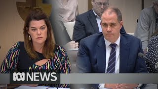 Michelle Guthrie sacking David Anderson faces Senate estimates hearing  ABC News [upl. by Fatma]