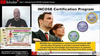 Class 1 Understanding the INCOSE Certification Process [upl. by Toile770]