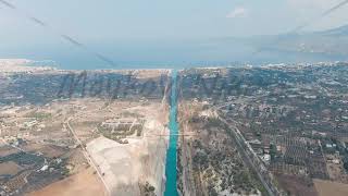 Corinth Canal Greece The Corinth Canal is a sluiceless shipping canal in Greece connecting the [upl. by Leik]