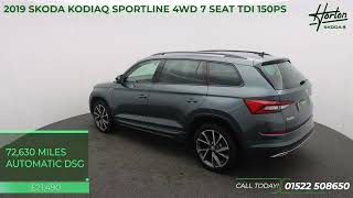 SKODA KODIAQ SPORTLINE 4WD 7SEAT 20TDI 150PS  2019 [upl. by Aryamoy]