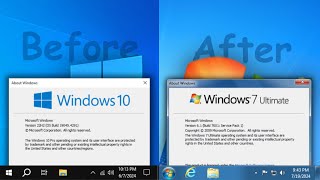 How to transform Windows 10 into Windows 7 [upl. by Baxie]