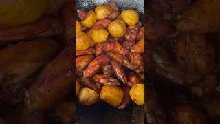 qanot kabob bunaqasi bolmagan oma lekn akalar zortaomtv food 100k cooking trend foodie rek [upl. by Darees]