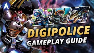 SUPER WIDE BOARD DBrigade DigiPolice Deck Gameplay Guide  Digimon Card Game BT14 Format [upl. by Adine]