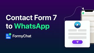 How to send Contact Form 7 data to WhatsApp  Contact Form 7 WhatsApp Integration [upl. by Asum]