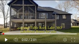 4431797 Table Rock Lake MO Lakefront Home for sale [upl. by Tindall52]