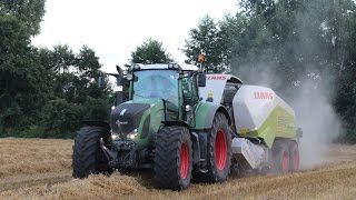 Phantom Stroh pressen und Ballen laden von oben  Fendt  Claas [upl. by Emirak]