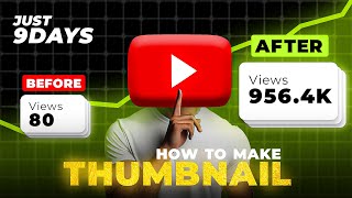 THUMBNAIL MASTERCLASS ✅ How to make YouTube Thumbnail in Photoshop [upl. by Maxim]