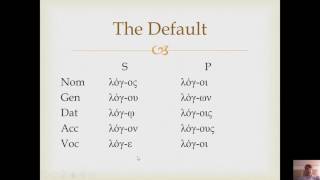 Greek First and Second Declension [upl. by Ellennoj]