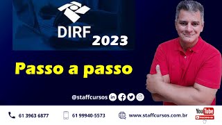 DIRF 2023  PASSO A PASSO staffcursos DIRF esocial departamentopessoal rh [upl. by Acirat602]