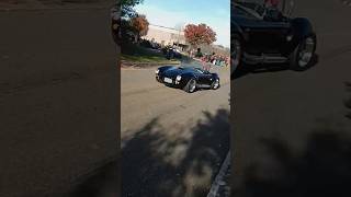 Shelby Cobra Replica Accelerates While Leaving Cars and Coffee loses traction a little [upl. by Itirahc531]