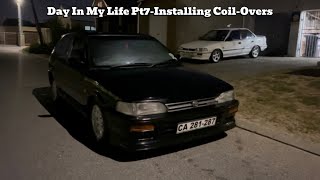 Day In My Life Pt7Installing CoilOvers [upl. by Ackerley]