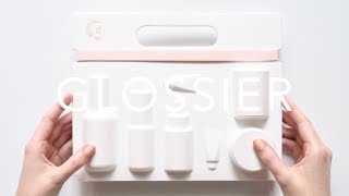 Glossier Skincare Edit  Travel Mini Set Review [upl. by Kathi]