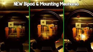 NEW Bipod amp Mounting Mechanic in Escape from Tarkov Recoil Reduction Comparison [upl. by Klayman]