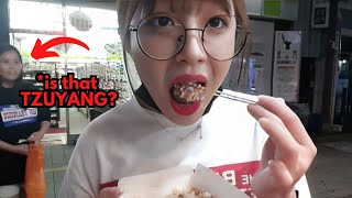 Outdoor Mukbang with Tzuyang Busan Seomyeon Takoyaki eel mukbang [upl. by Jobyna]