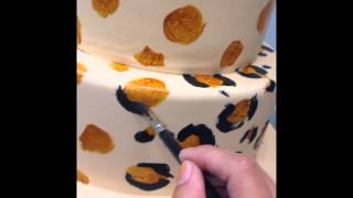 Leopard Print Cake Tutorial [upl. by Eikram]