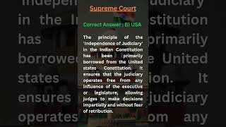 Independence of Judiciary in Indian Constitution  GK for Competitive Exams [upl. by Hgielhsa]