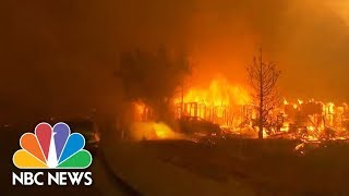 Massive Forest Fires Rage Through California  NBC News [upl. by Cedric]