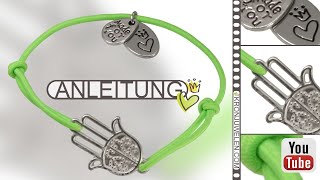 VideoBastelanleitung für Schiebeknoten BuddhaHandArmband von kronjuwelencom [upl. by Atiuqan921]