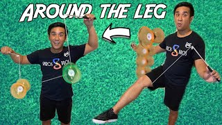 How to Do 2 Diabolos Starting with Around the Leg Beginners  Diabolo Tutorial 6 [upl. by Kit]