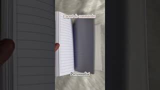 Carnet de commandes personnalisée smallbusiness مشروعيالصغير notebook planner [upl. by Pacien140]