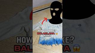 Balaclava mask diy tutorial 🔥  Balaclava Mask at Home  how to make balaclava [upl. by Iaka]