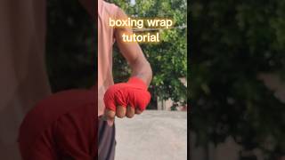 Boxing wrap tutorial  MuayThai wrap combatsport [upl. by Ryhpez]