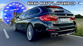 ALPINA B5 TOURING 608hp  100200 kmh accelerations🏁 by Automann in 4K [upl. by Enilra675]