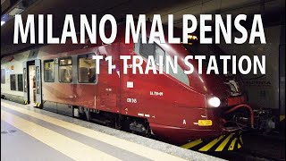 【Airport Tour】 Milano Malpensa Airport T1 Train Station [upl. by Tezile]