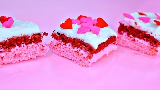 Easy Bake Oven Red Velvet amp Strawberry Cake Baking [upl. by Mays]