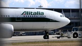 Alitalia A330 エンジンスタート [upl. by Euqnom672]