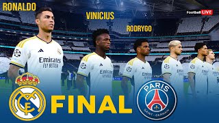 Real Madrid vs PSG  FINAL  Trio Ronaldo Vinicius Rodrygo  UEFA Champions League 2024  PES [upl. by Hurlow48]