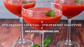 Upgrade Your Cocktail Game with a Strawberry Sgroppino Twist [upl. by Kcireddor]