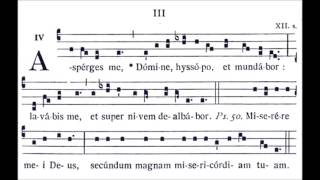 Asperges Me II  Gregorian Chant III [upl. by Jarin146]