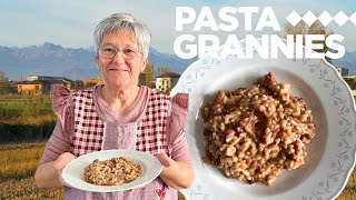 How to make a delicious Arborio rice and beans dish called Panissa  Pasta Grannies [upl. by Charbonneau]