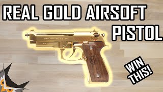 GOLD AIRSOFT PISTOL  GPM92 GP2 GOLD LIMITED EDITION [upl. by Keldon946]