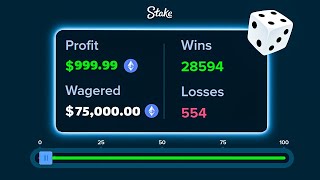 THE BEST DICE WAGER STRATEGY 75000 a day [upl. by Ellivnarg984]