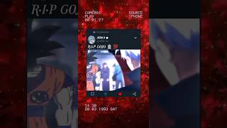 R•I•P GOJO trendingshorts subscribeme ytshorts goku dragonball [upl. by Denbrook]