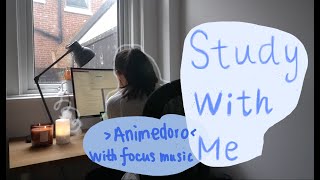 Study With Me Focus Music Animedoro 6015 [upl. by Kunz559]