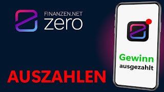 Geld auszahlen lassen  finanzennet zero Tutorial [upl. by Lledrac]