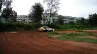 Scandanavian Flick on an 1400 Esteem rally car India [upl. by Leidba]