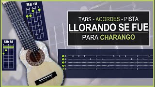 LLORANDO SE FUE  KJARKAS Tabs  Acordes  Pista para CHARANGO [upl. by Araes241]