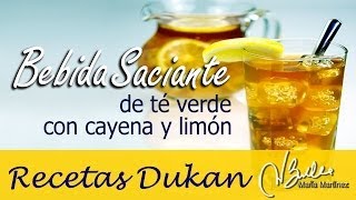 Nueva dieta Dukan Bebida de Te verde y cayena Ataque  Receita de GreenCayenne Dukan [upl. by Laven]