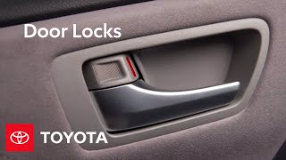 Toyota HowTo Door Locks  Toyota [upl. by Grew978]